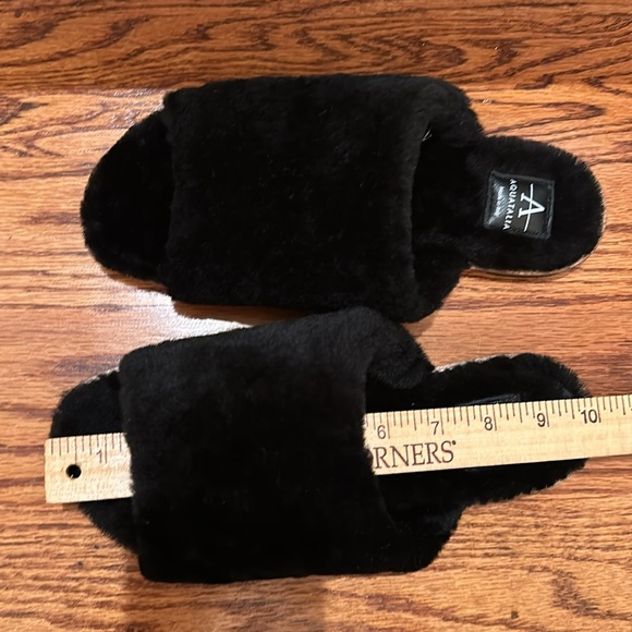 Aquatalia leather/sheerling slippers;slides. Luxury brand Made In Italy 7.5 NWT - Picture 11 of 11